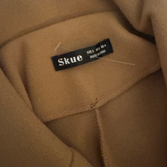 Camel Double-Breasted Women's Blazer Jacket - Picture 8 of 10